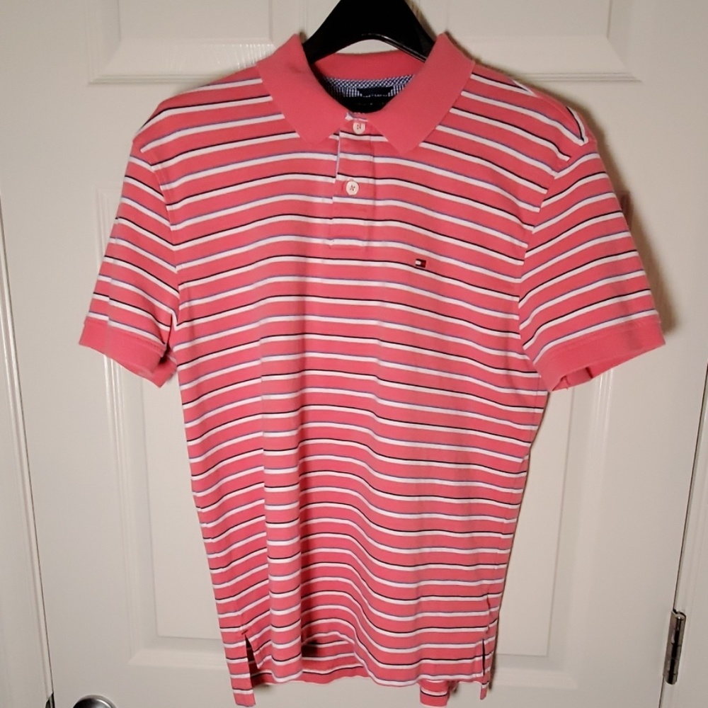 Tommy Hilfiger coral polo shirt